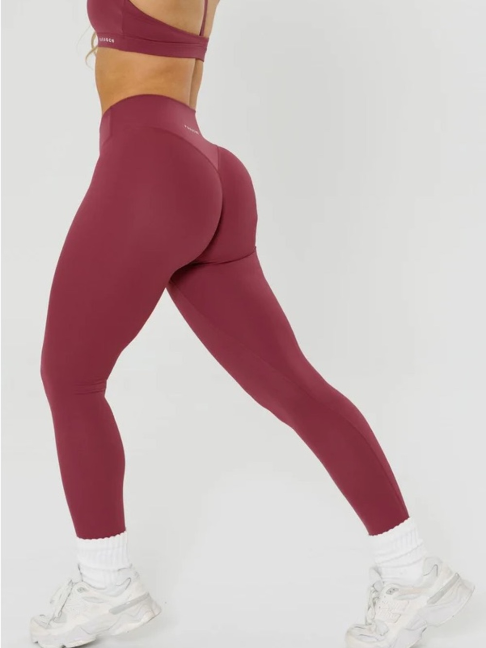 Paragon Fitwear High-Waist Sculpting Leggings in Burgundy